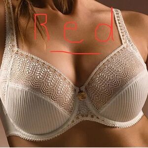 Chantelle Red‎ Lace Underwire Bra